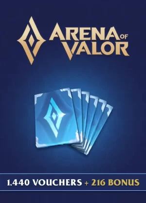 Arena of Valor – 1,440 Vouchers + 216 Bonus