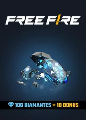 Recarga de Free Fire – 100 Diamantes + 10 Bonus