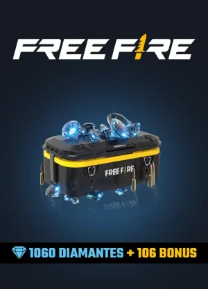 Free Fire: 1060 Diamantes + 106 Bonus Diamantes