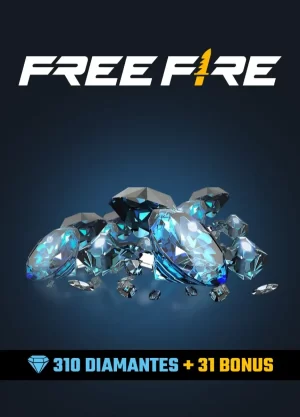 Free Fire: 310 Diamantes + 31 Bonus Diamantes